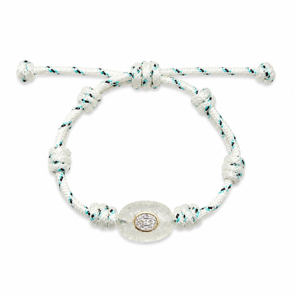 The Sea Glass Sparkle Cord Bracelet