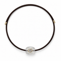 Brown Cord Magnetic Necklace