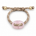 Blush Marbled Link Cord Bracelet