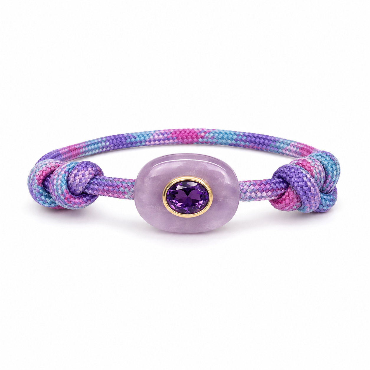 The Lavendar Crystal Paracord Bracelet