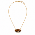 Tiger’s Eye CZ Evil Eye Necklace