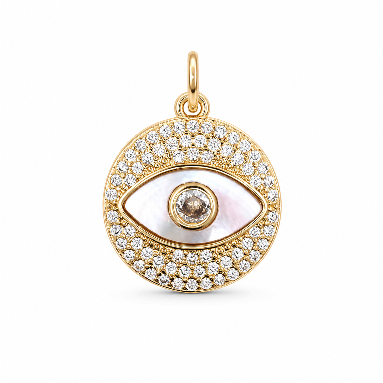 Mother-of-Pearl Evil Eye Pendant