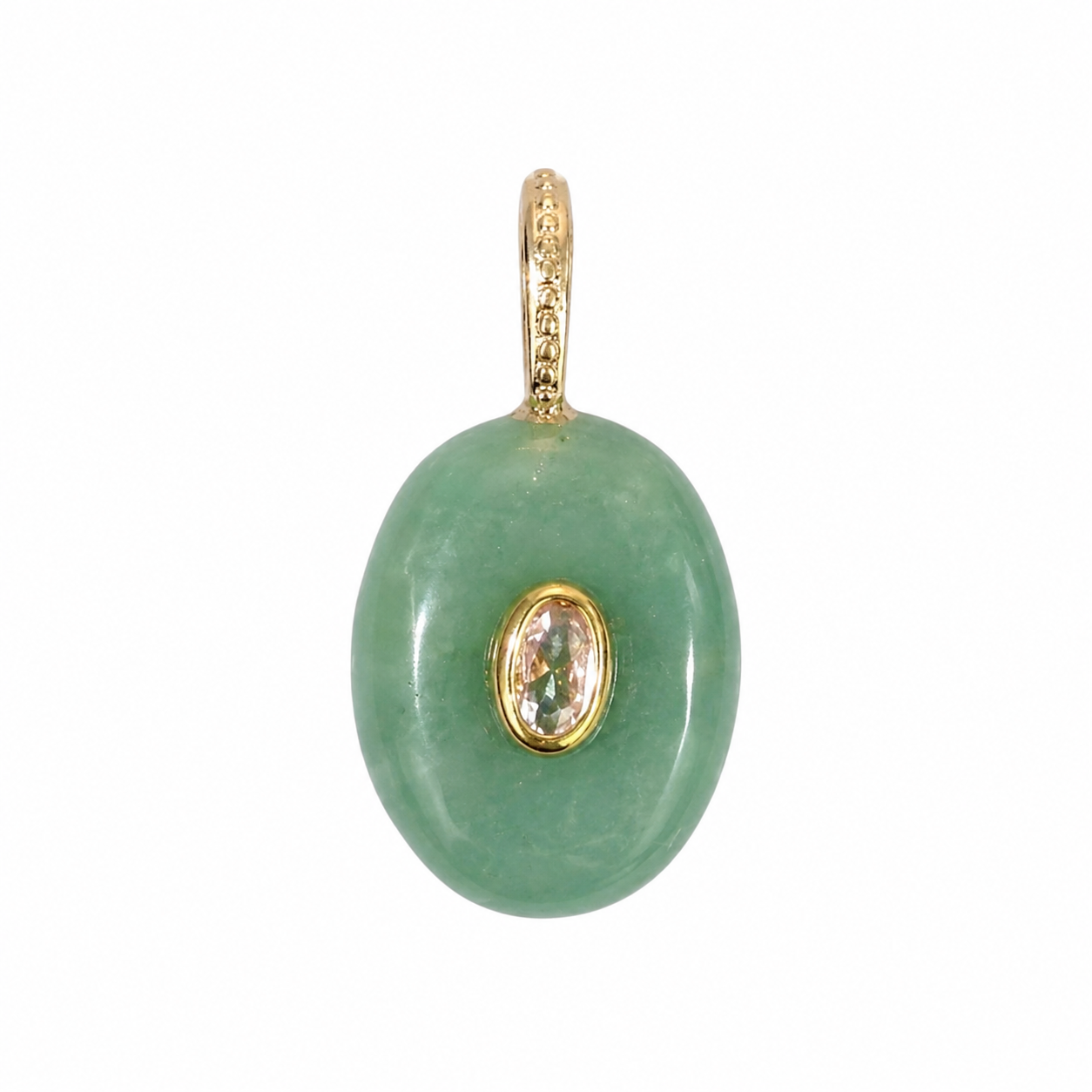 Green Aventurine Oval Pendant