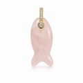 Rose Quartz Fish Pendant