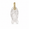 Clear Quartz Fish Pendant