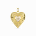 Sunburst Heart Charm
