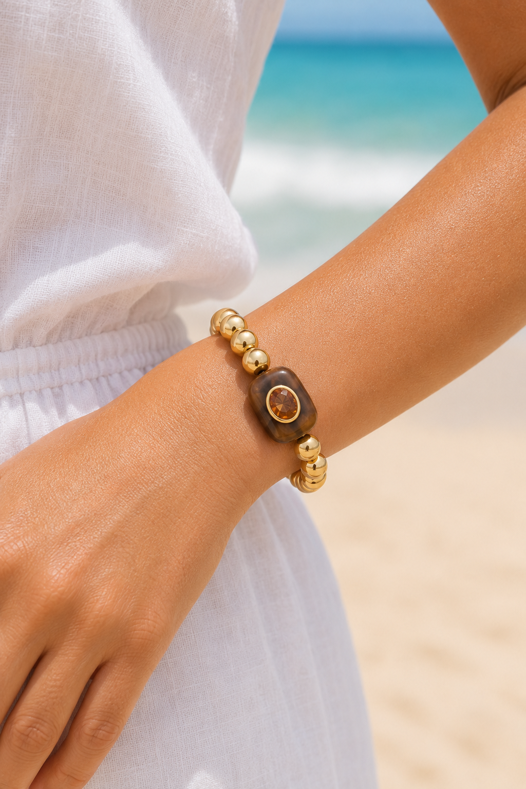 Smoky Quartz Gemstone Bracelet