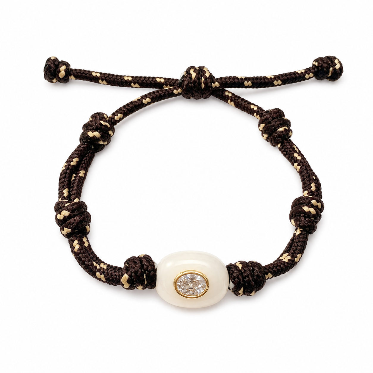 The Espresso Crystal Paracord Bracelet