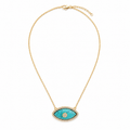 Turquoise Evil Eye Pendant Necklace