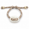 Pearl Marbled Link Cord Bracelet