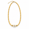 Golden Paracord Crystal Necklace