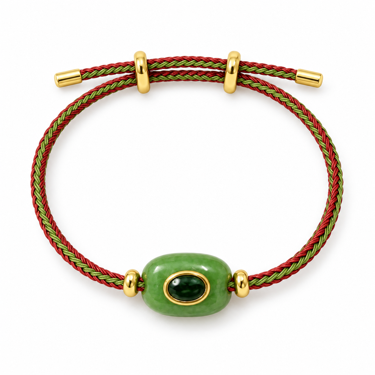Green Aventurine Braided Cord Bracelet