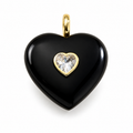 Obsidian Crystal Heart Pendant