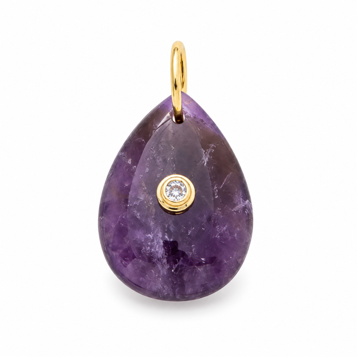 Violet Drop Amethyst Pendant