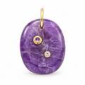 Violet Duet Amethyst Pendant