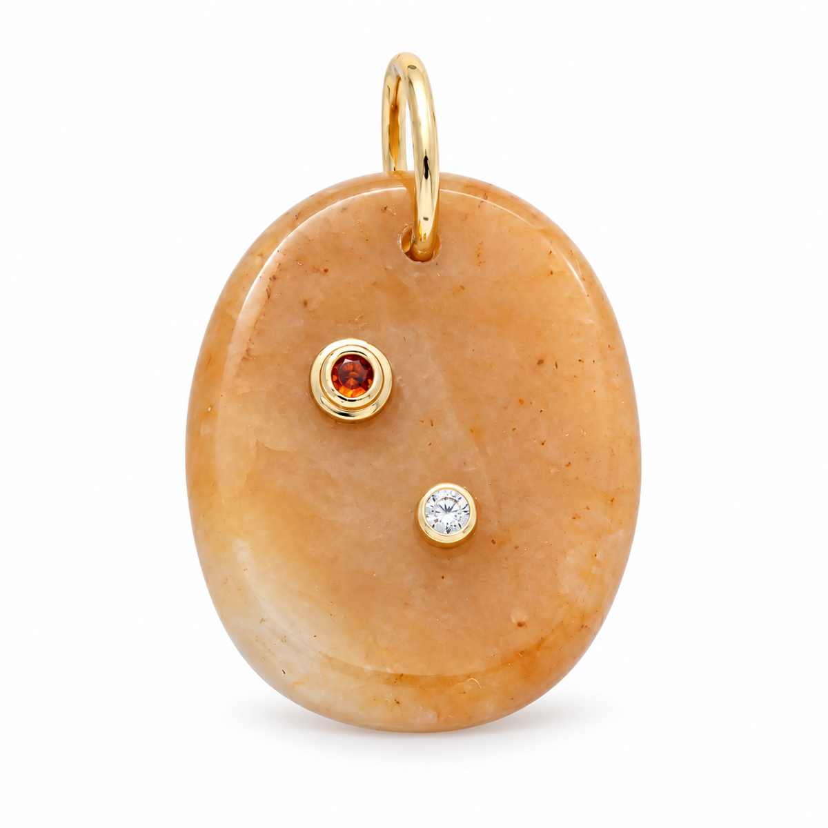 Sunlit Duet Citrine Pendant