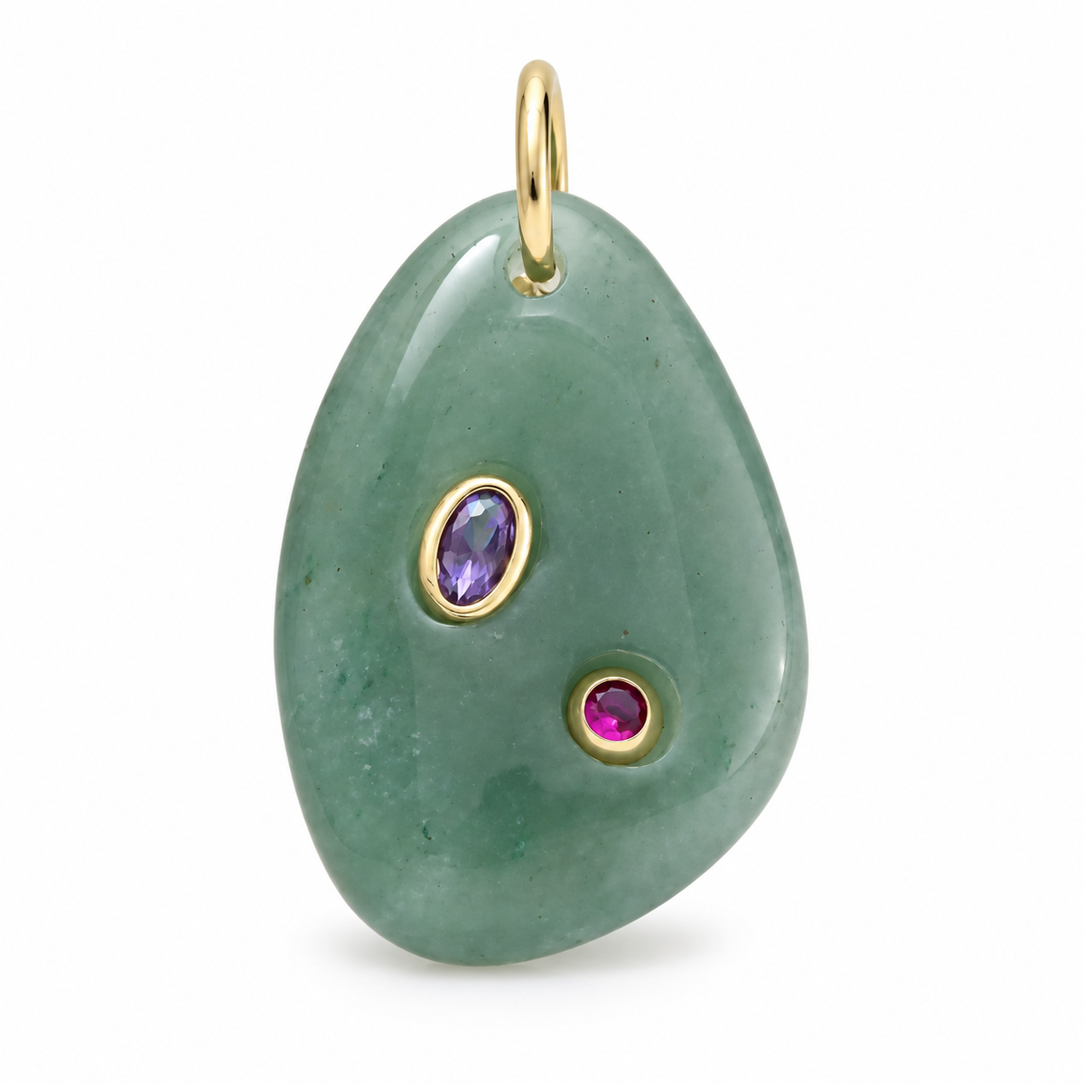 Aventurine Multicolor Gemstone Pendant