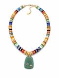 Green Aventurine Mixed Gemstone Pendant Necklace