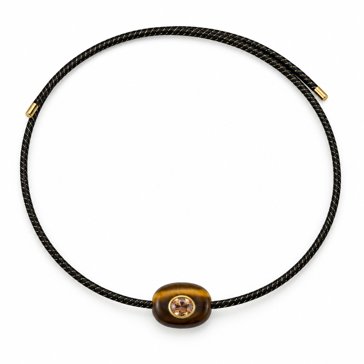 Black & Gold Adjustable Necklace