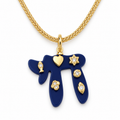 Navy Chai Symbol Necklace