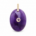 Amethyst Gemstone Pendant Charm