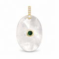 Clear Quartz Gemstone Pendant Charm