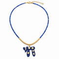 Navy Chai Beaded Necklace