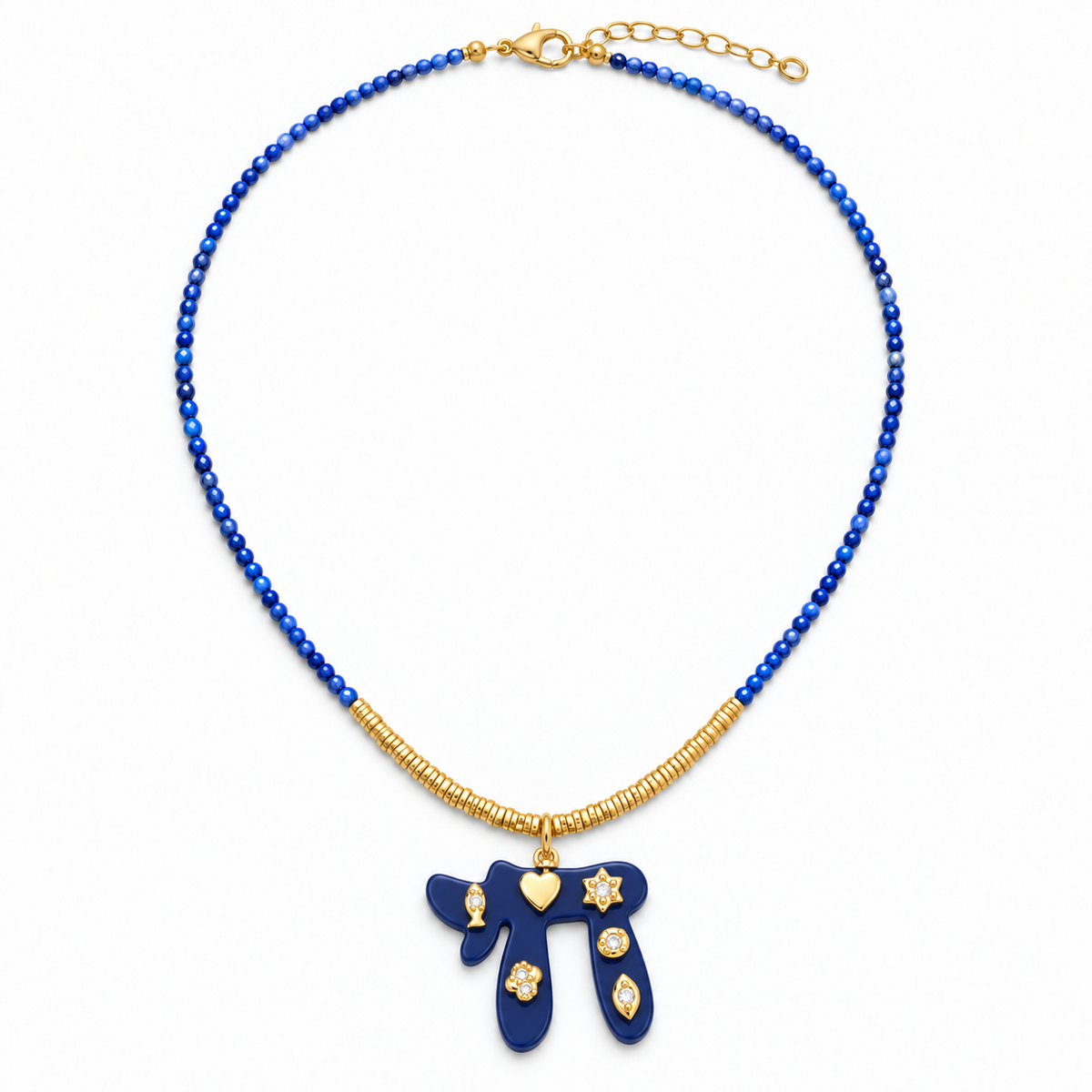 Navy Chai Beaded Necklace