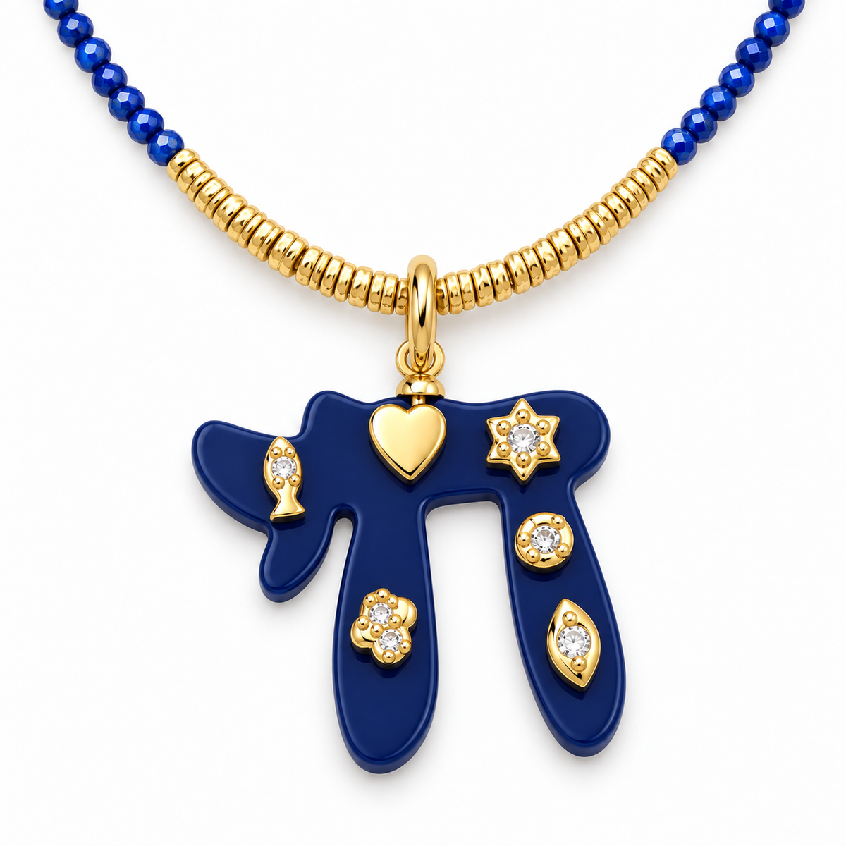 Navy Chai Beaded Necklace