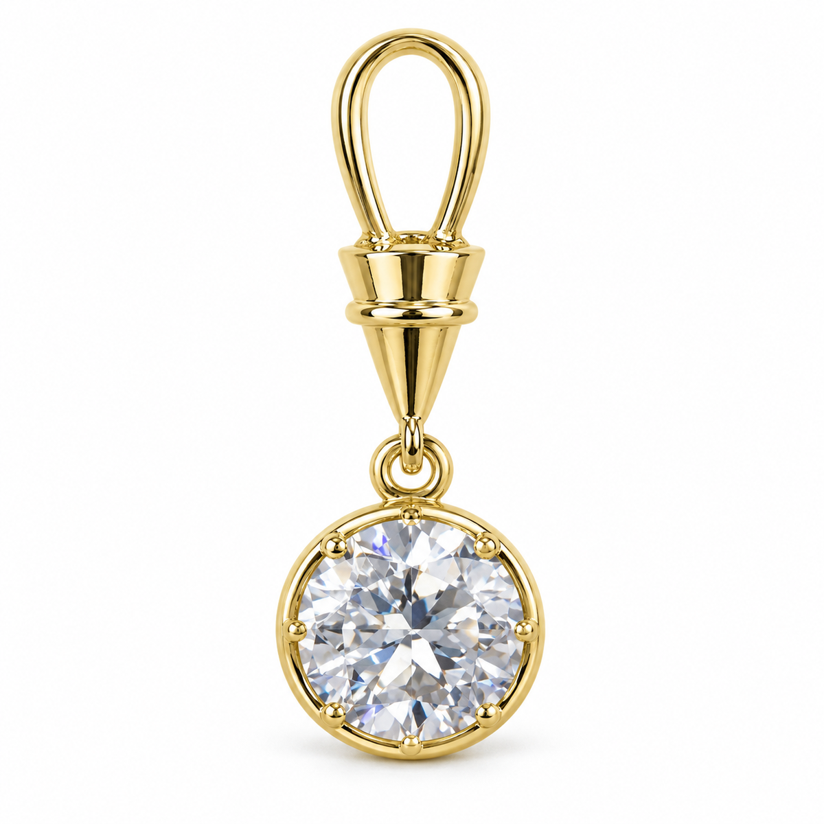 Gold-Plated Round Pendant