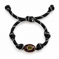 Black & Chocolate Crystal Paracord Bracelet