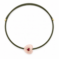 Army Green Cord Heart Magnetic Necklace