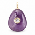 Purple Teardrop Sparkle Pendant
