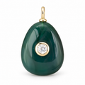 Green Teardrop Sparkle Pendant