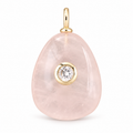 Pink Teardrop Sparkle Pendant