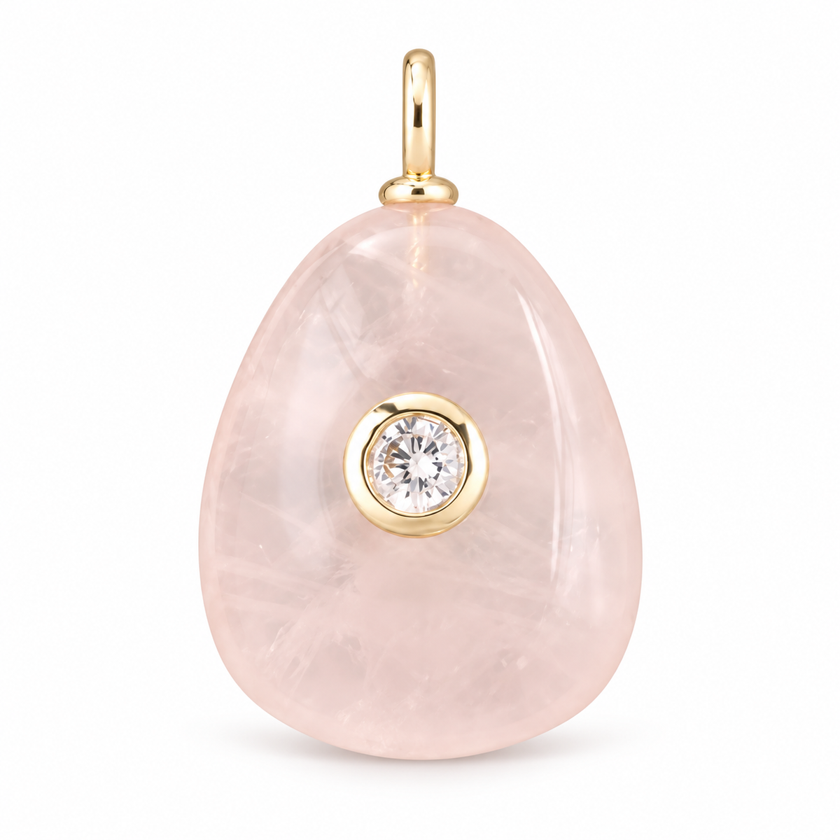 Pink Teardrop Sparkle Pendant