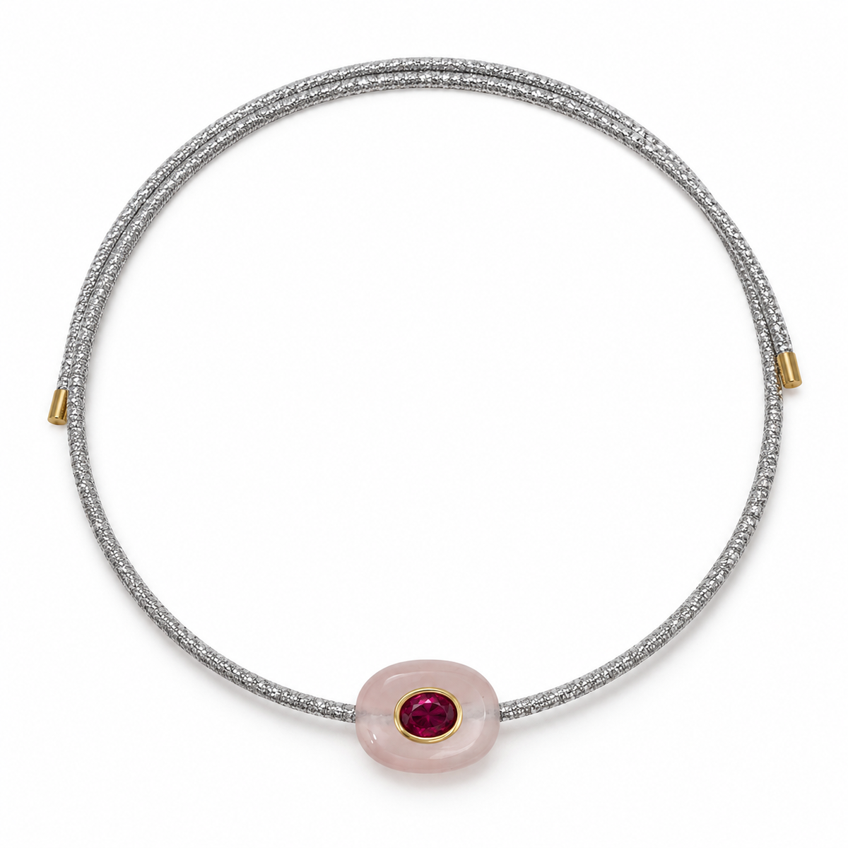 Silver Sparkle Magnetic Necklace