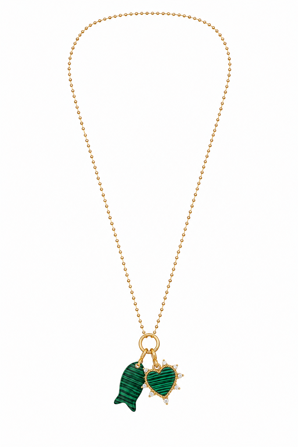 Malachite Charm Necklace