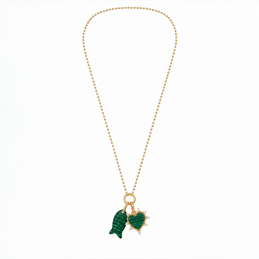 Malachite Charm Necklace