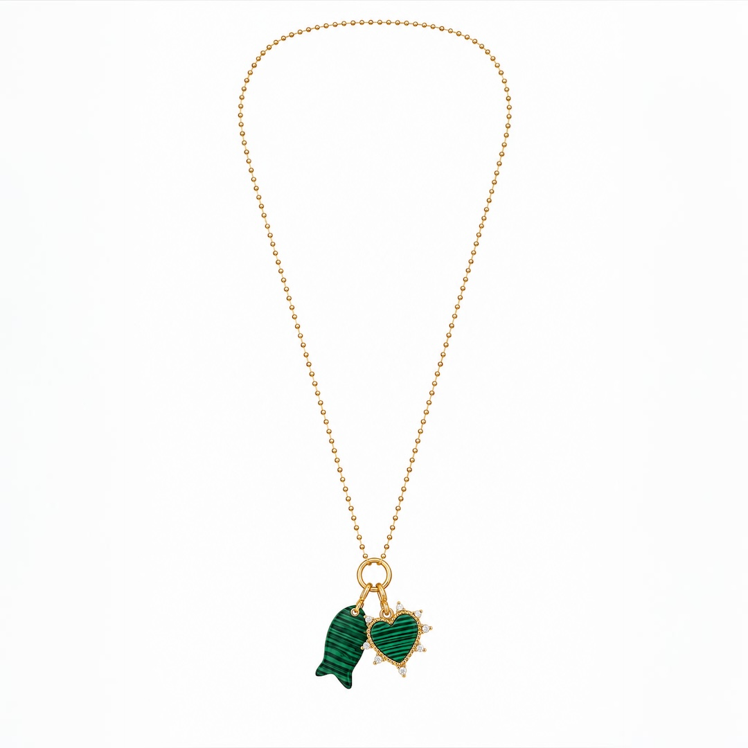 Malachite Charm Necklace