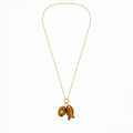 Tiger Eye Charm Necklace