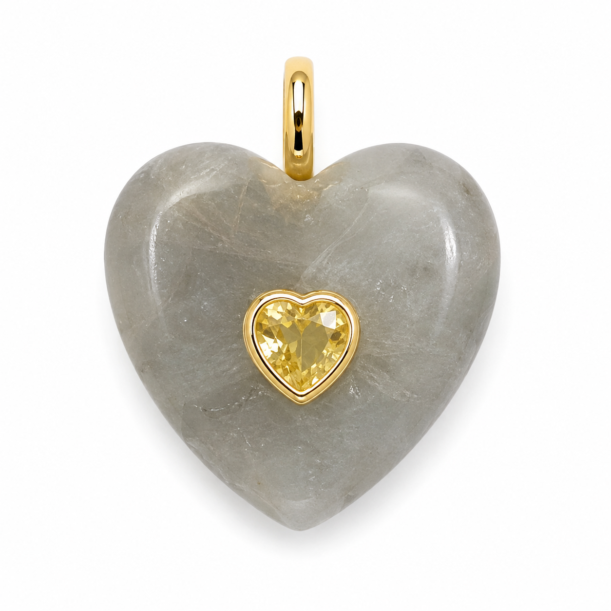Labradorite Heart Pendant