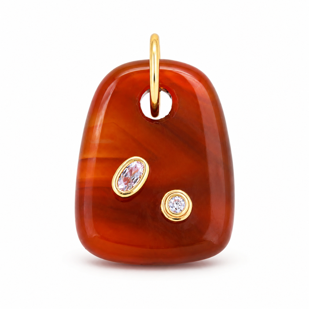Carnelian Rectangular Pendant