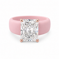Radiant CZ Pink Silicone Ring