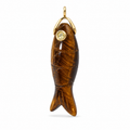 Tiger Eye Fish Pendant